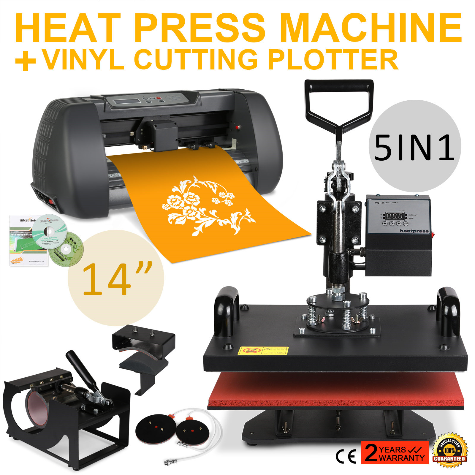 heat press and vinyl cutter