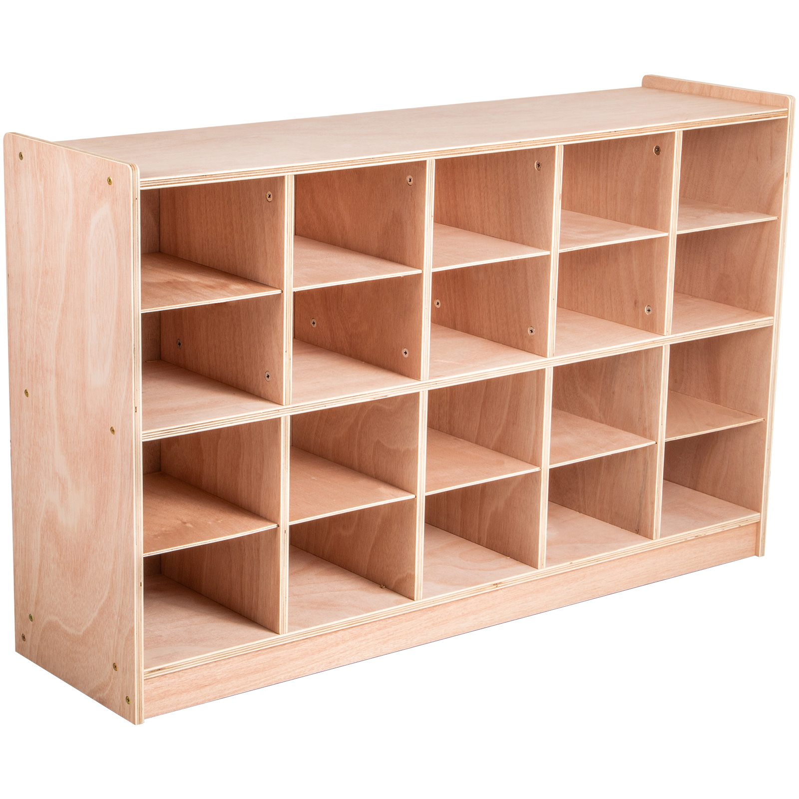 Classroom Storage Cabinet Wooden Cubby Storage 20 Grids Organizer W