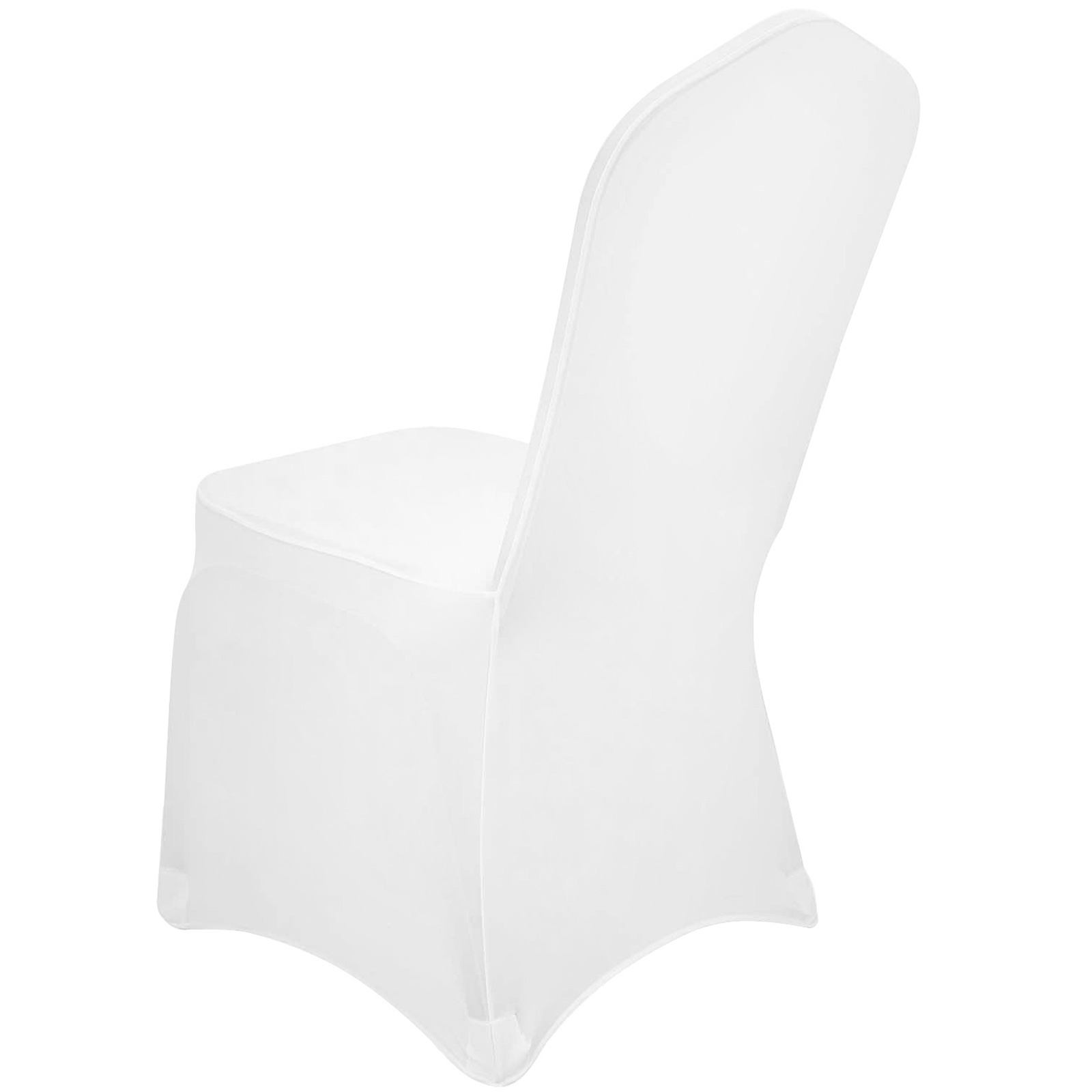 VEVOR 100 Pieces Spandex White Chair Covers Stretch Fabric