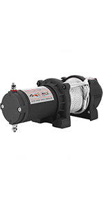 Electric Truck Winch,13500lbs,Synthetic Rope
