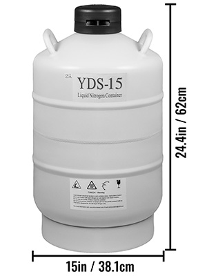 15L, Liquid Nitrogen Container, Dewar Tank