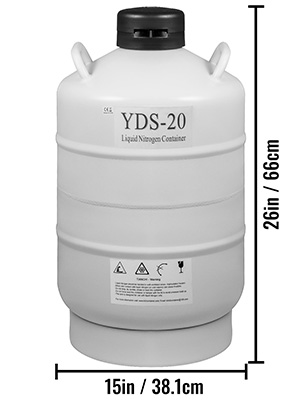 20L, Liquid Nitrogen Container, Dewar Tank