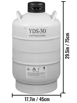 30L, Liquid Nitrogen Container, Dewar Tank