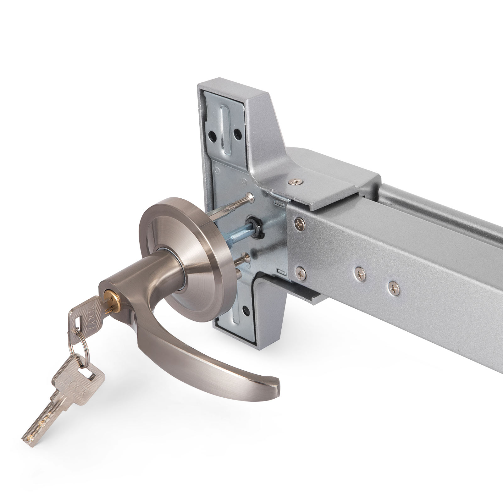 keyless door lock for panic bar