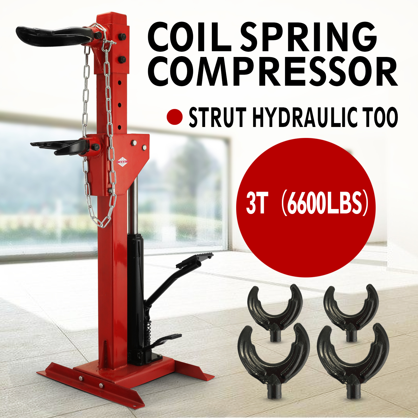 Coil Spring Compressor Auto Strut 2200lbs/4000lbs/5500lbs/6600lbs Hydraulic  Tool