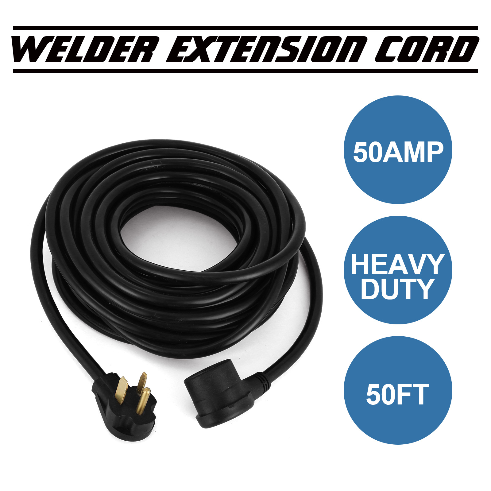 25 50 220 Volt Heavy Duty 10 3 8 3 Welder Extension Cord For Mig Tig