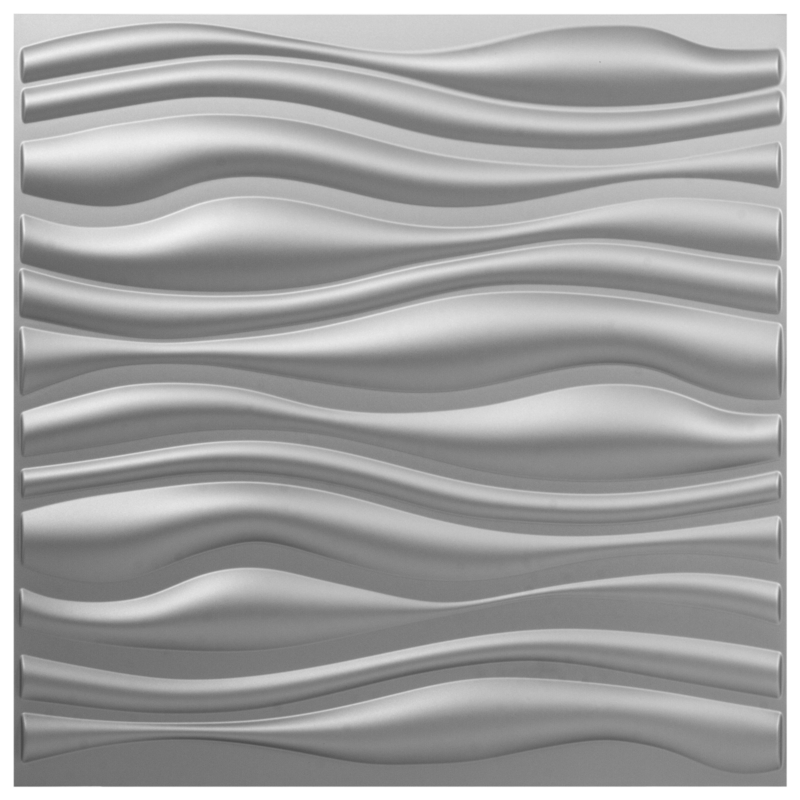 PVC 3D Wall Panels 13 Tiles Waves Design Wallpaper Textured Bricks 19.7 ...