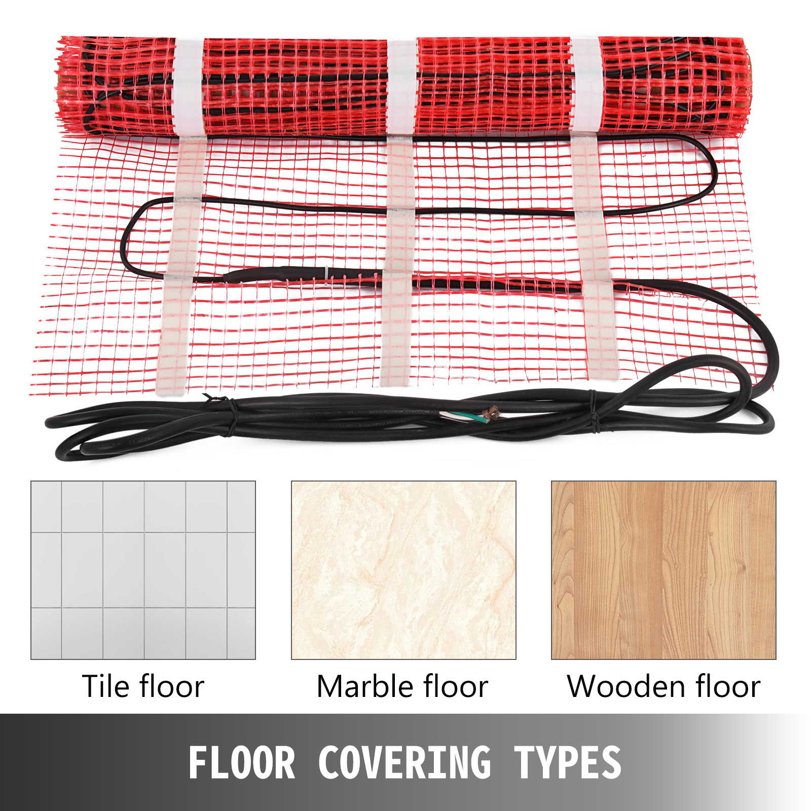 electric radiant floor heating mats
