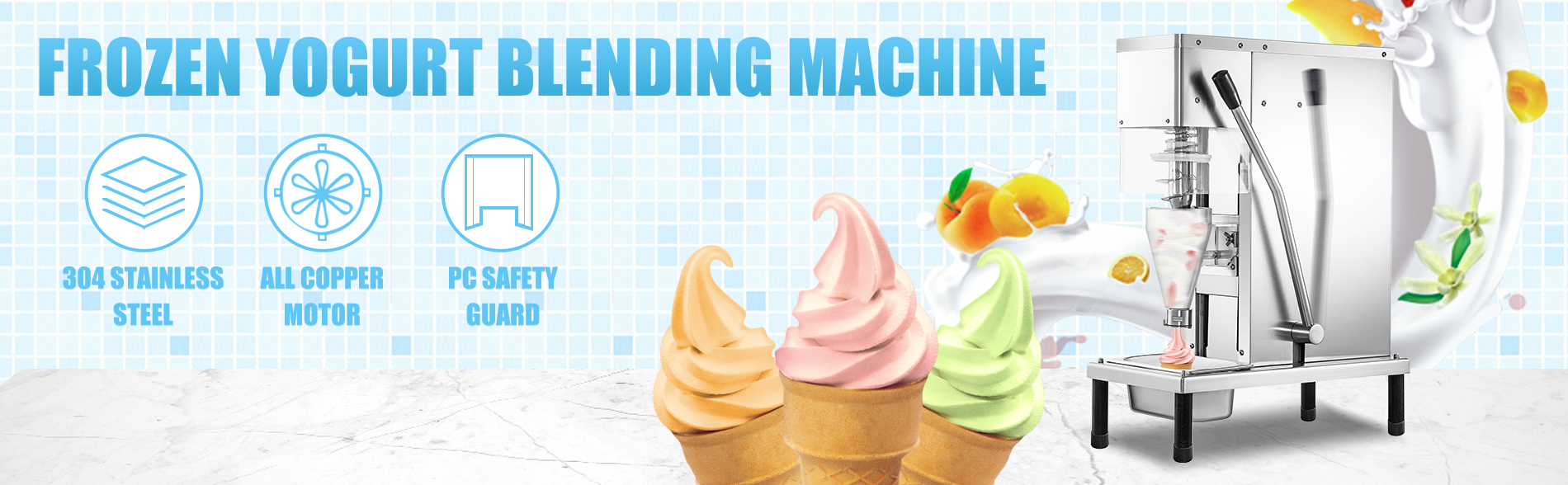 frozen yogurt blending machine