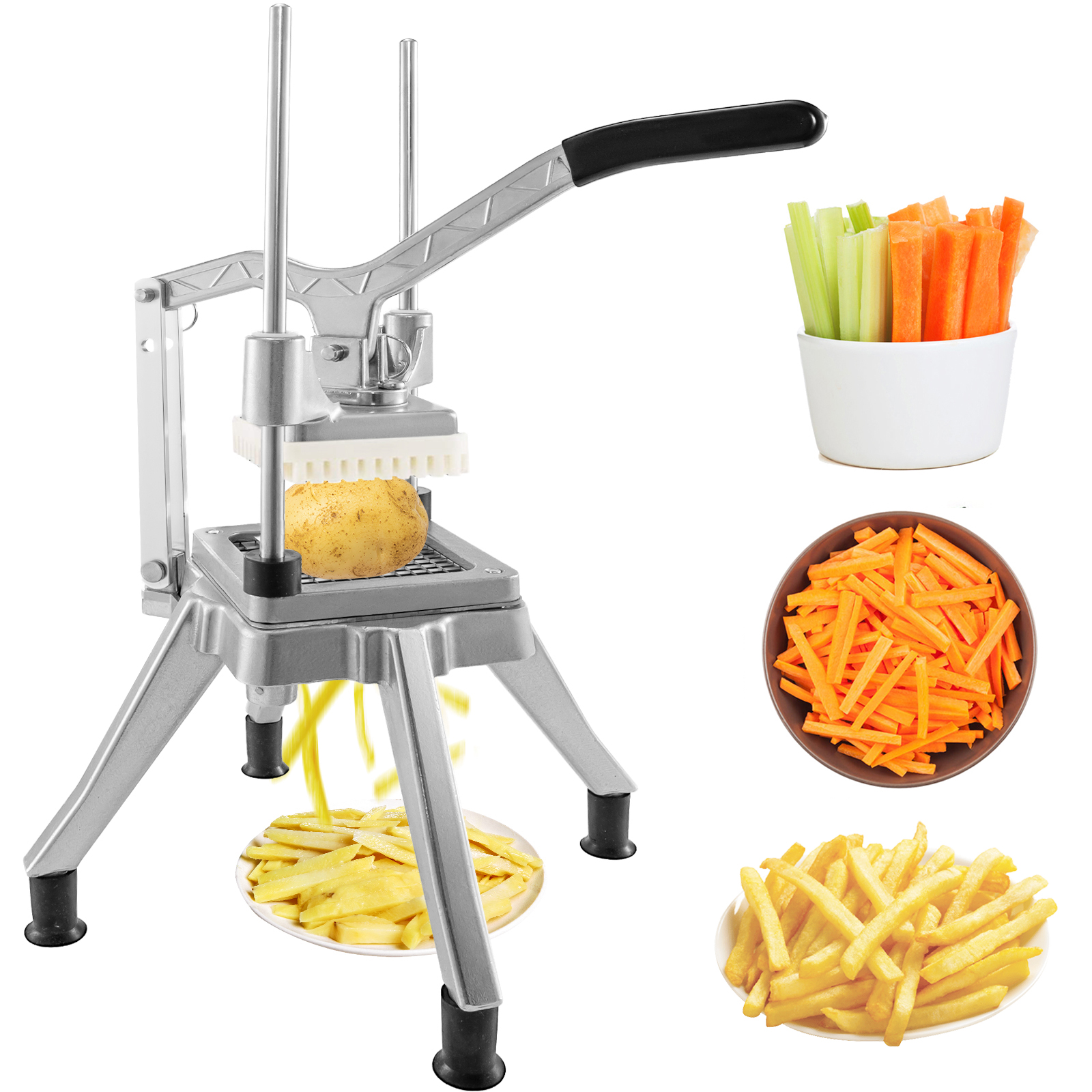 electric potato cutter, stainless steel, vertical