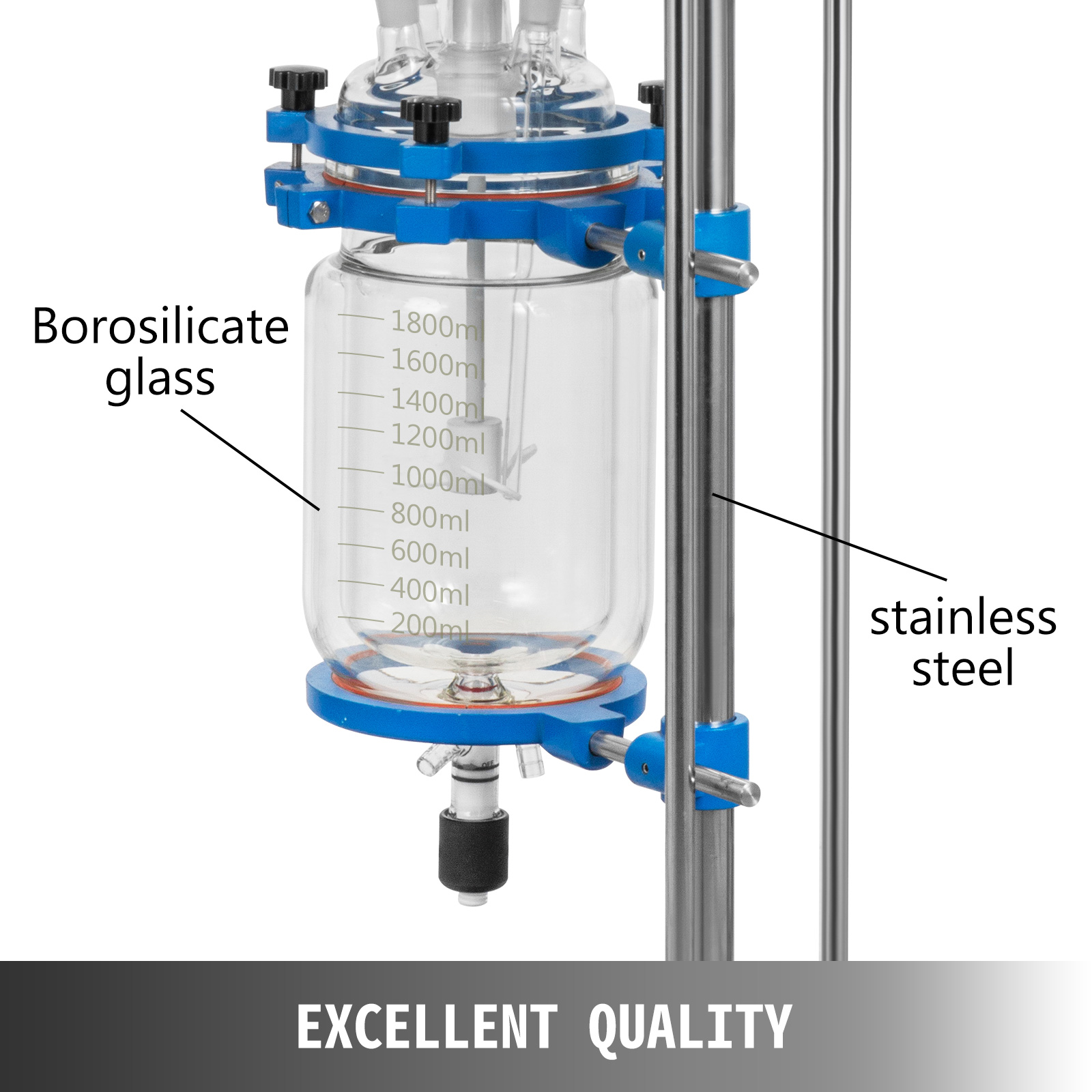 jacketed reactor, 2L, 5L