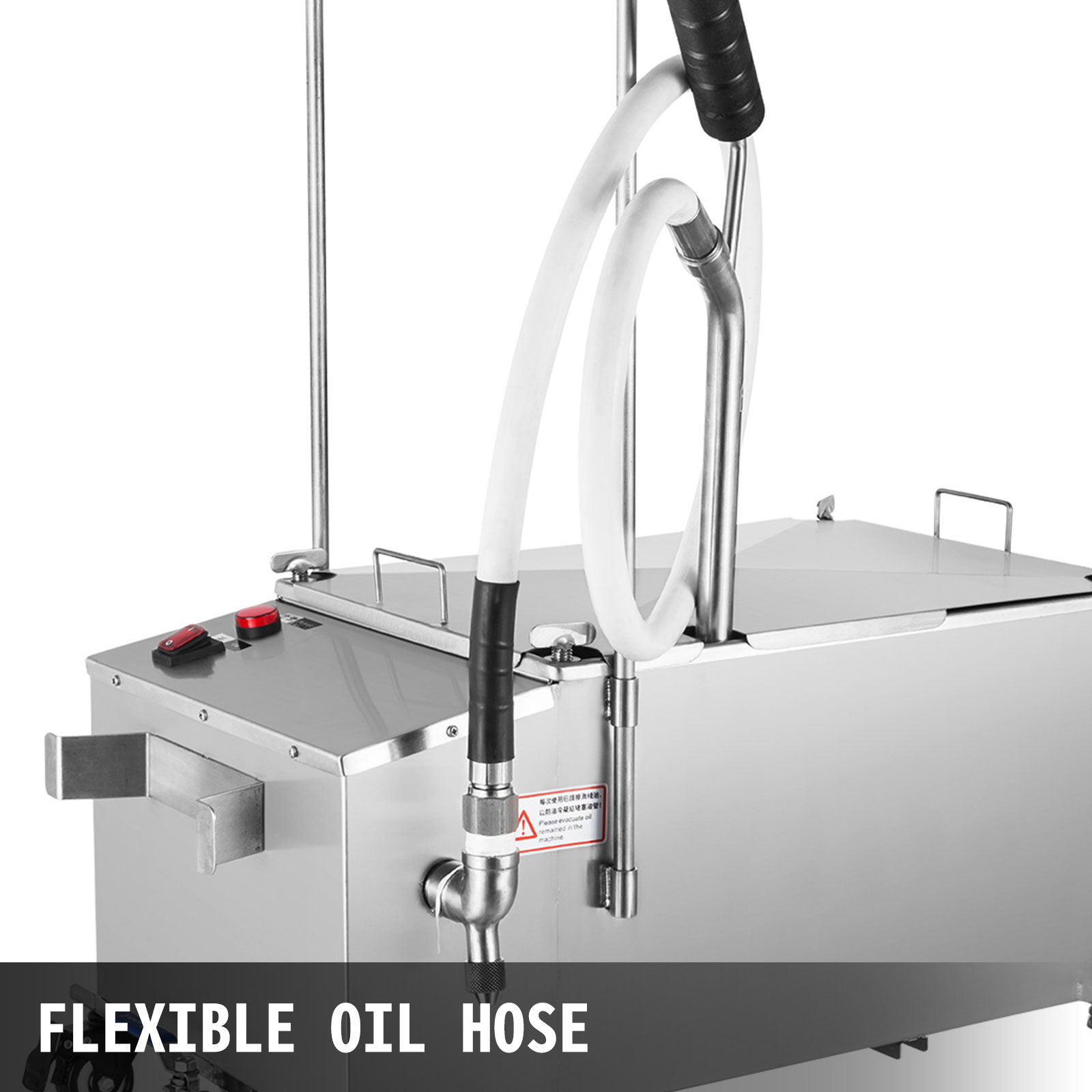 mobile fryer filter, stainless steel, large capacity