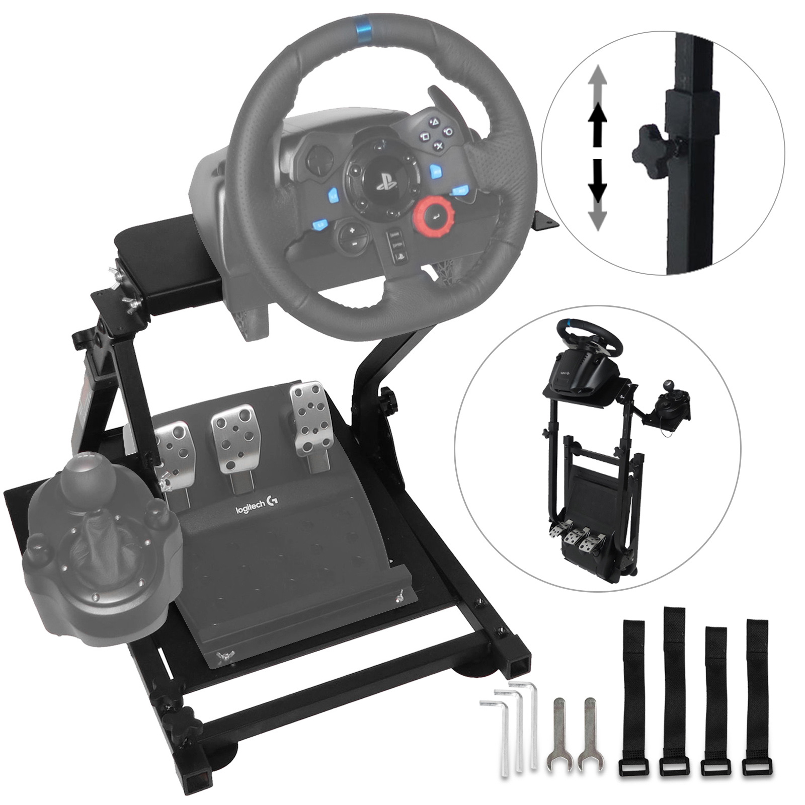 Heavy Duty Racing Simulator Steering Wheel Stand Logitech ...