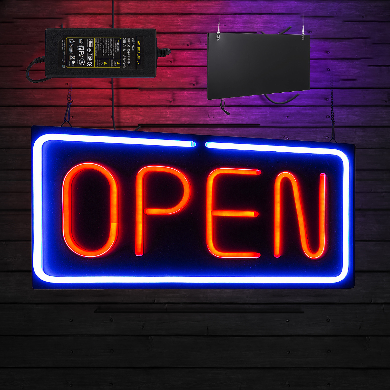 Led Neon Open Sign 20x10 24x12 31 5x15 7 Inch Wall Storefront