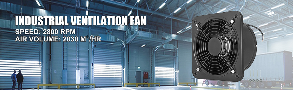 Industrial Ventilation Extractor,250 mm,Air Blower Fan