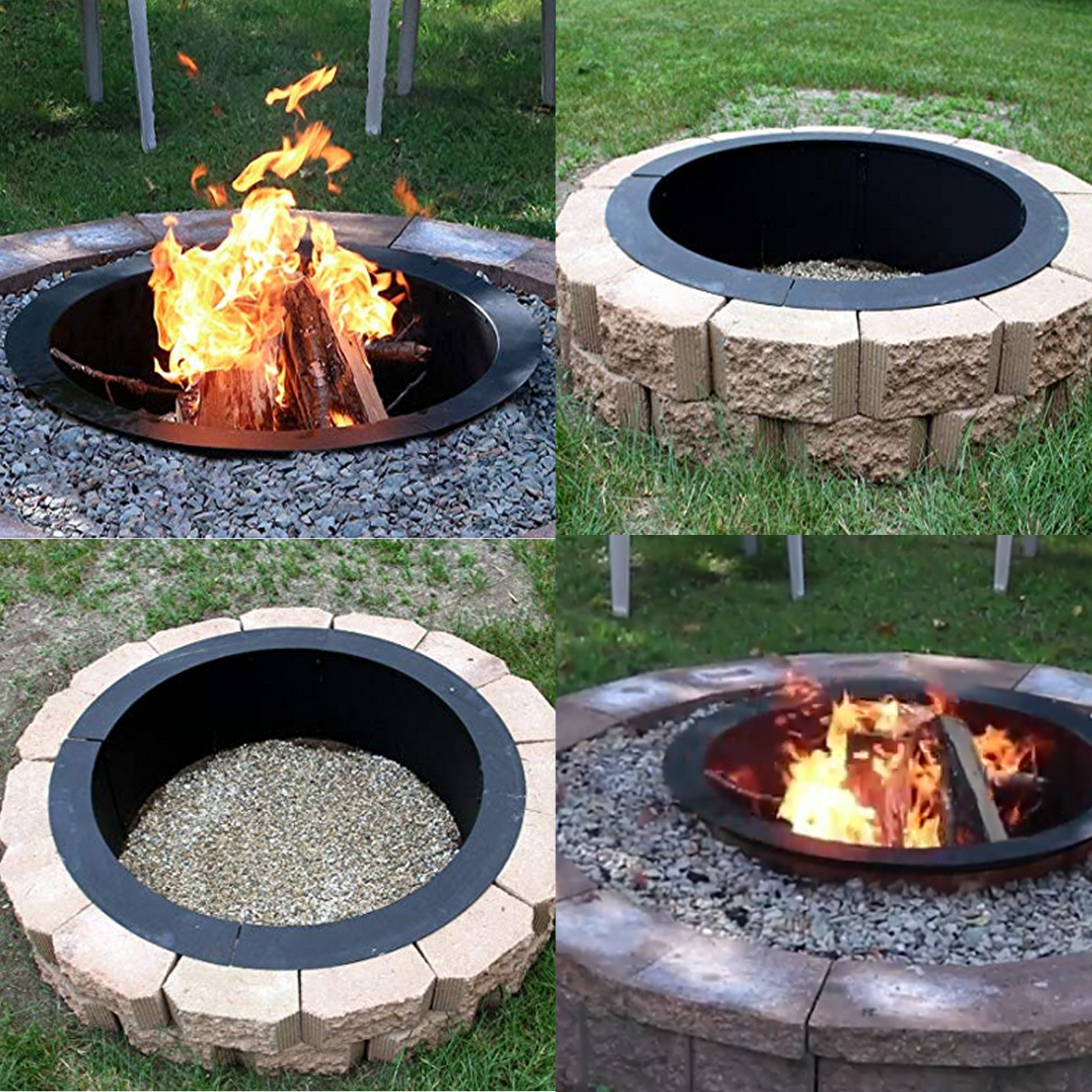 Cooking fire campfire outdoor ring pit gear grill guide open swing set camp camping bbq equipment rotisserie cowboy setups portable