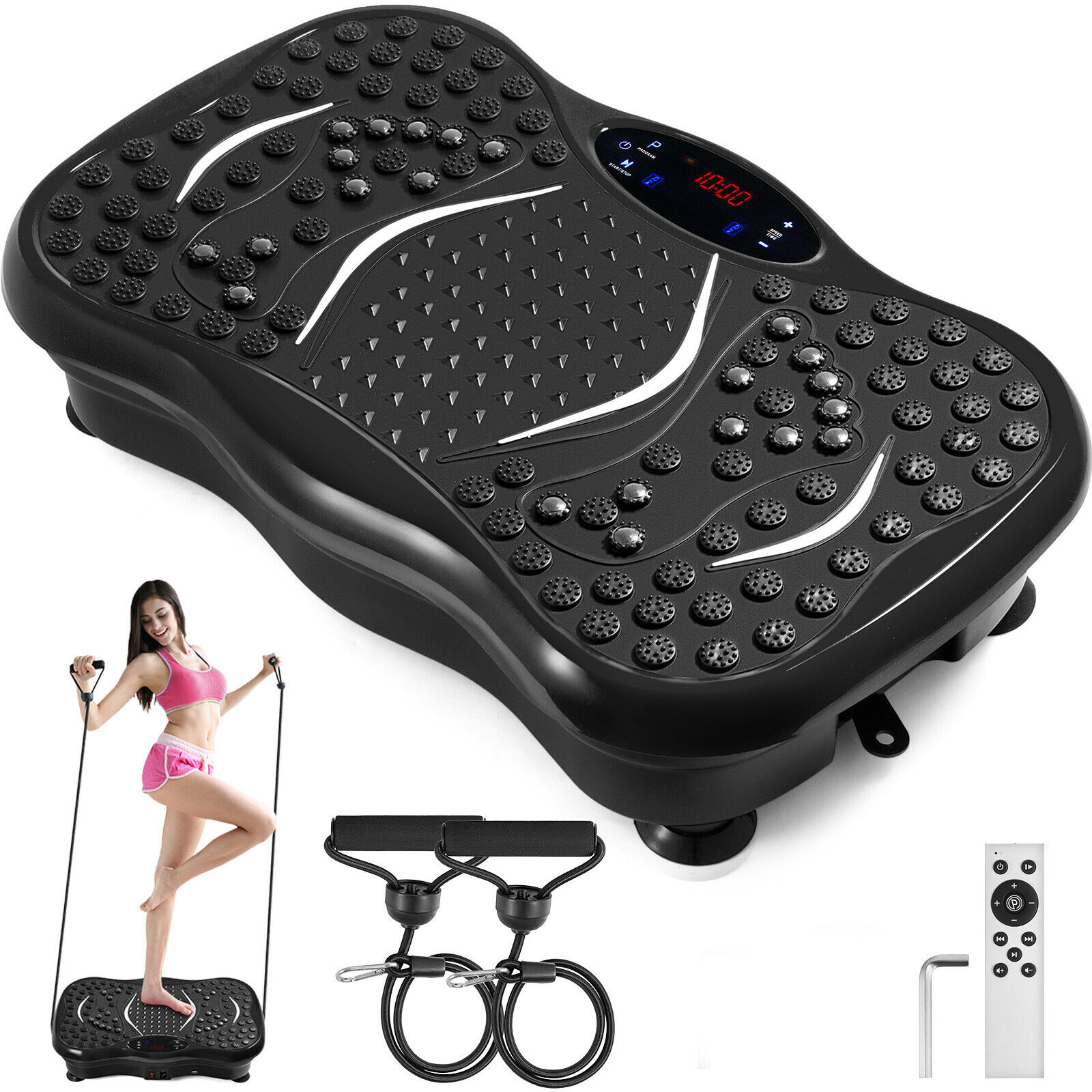 Vibration Platform Whole Body Massager Machine Exercise Fitness Slim Smart Band Ebay