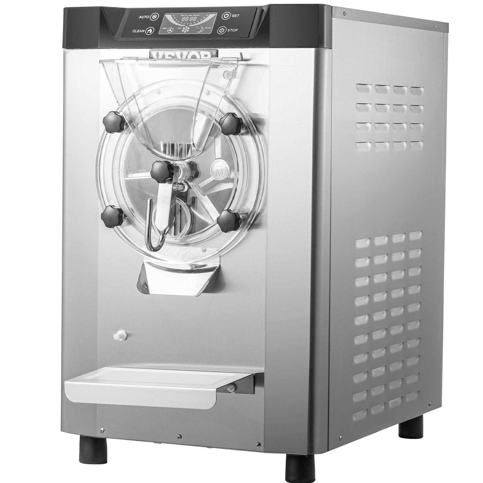 VEVORbrand Commercial Hard Ice Cream Machine Maker 20 L/H Frozen Yogurt Ice  Cream LED Display MakerOpens in a new window or tab Silver 