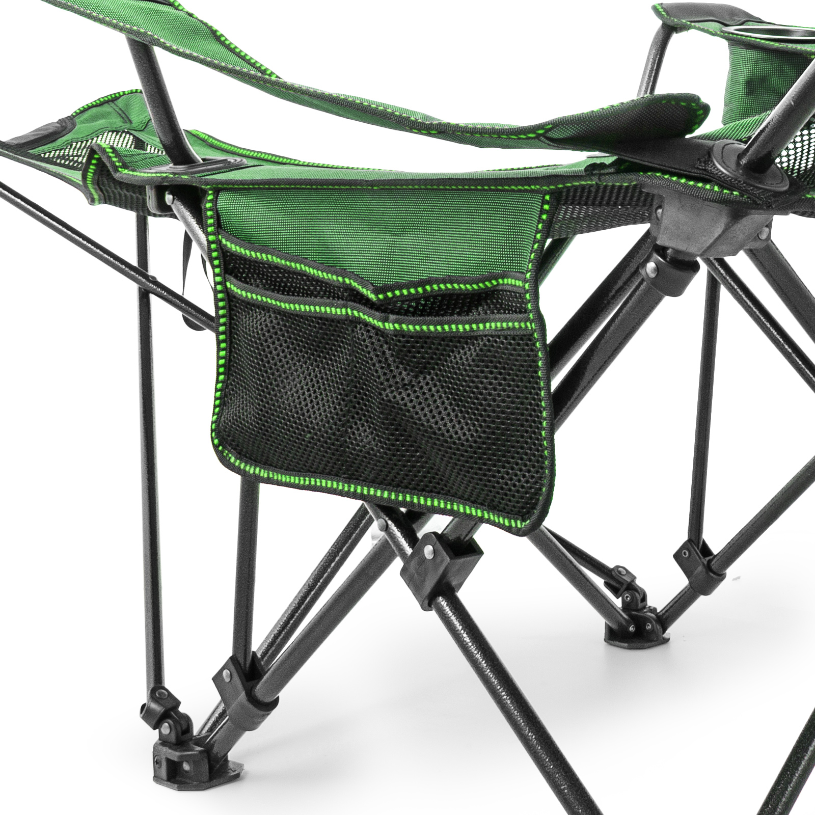 Folding Camp Chair Camping Footrest Heavy Duty Outdoor Lounge High Back