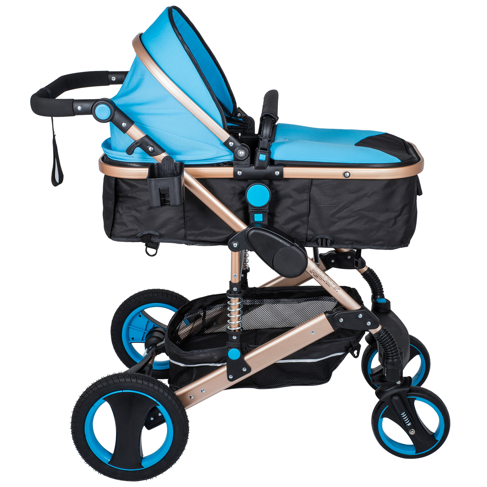 Baby-Stroller-3-In-1-Newborn-Foldable-Pushchair-High-...
