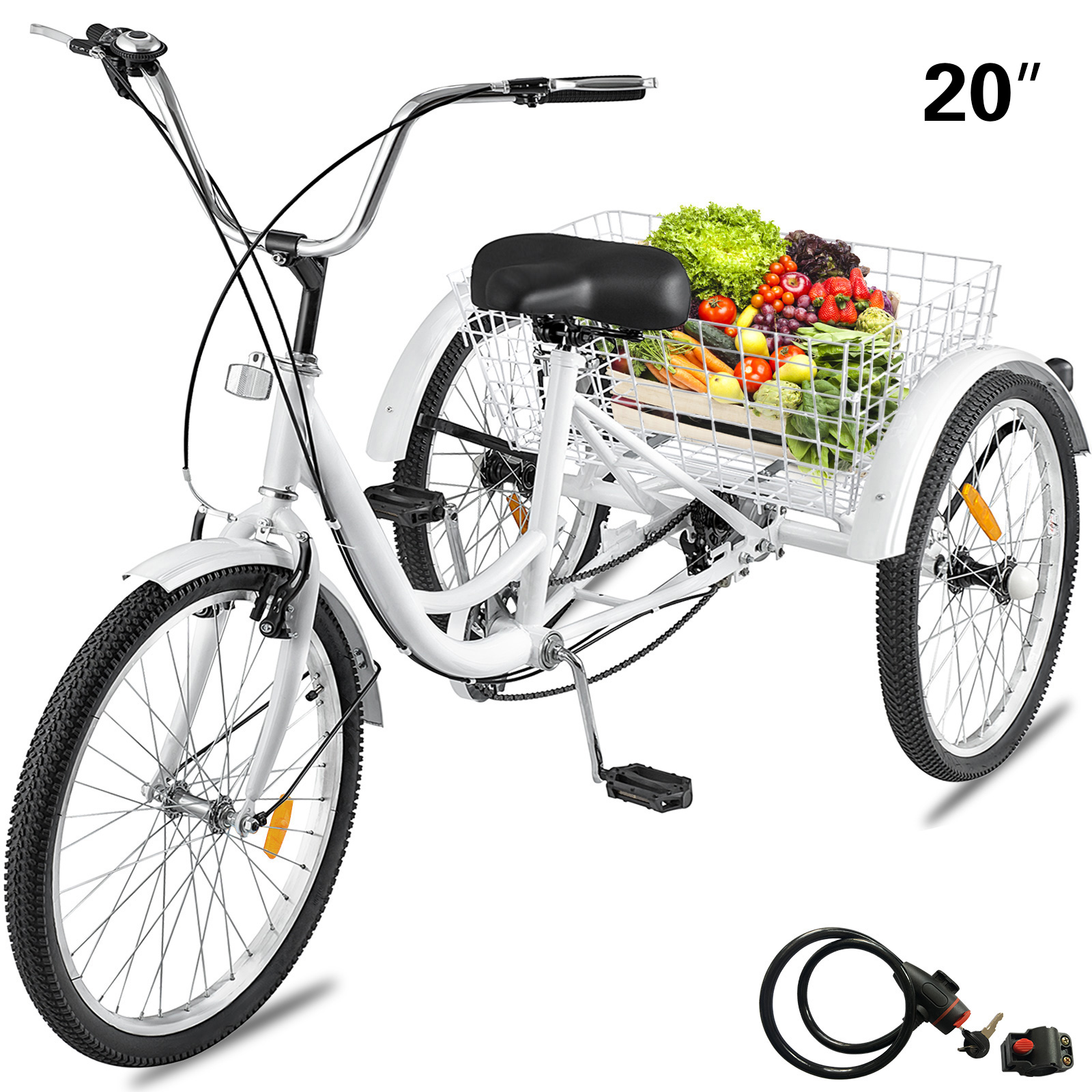 adult tricycle,24in,7 speed