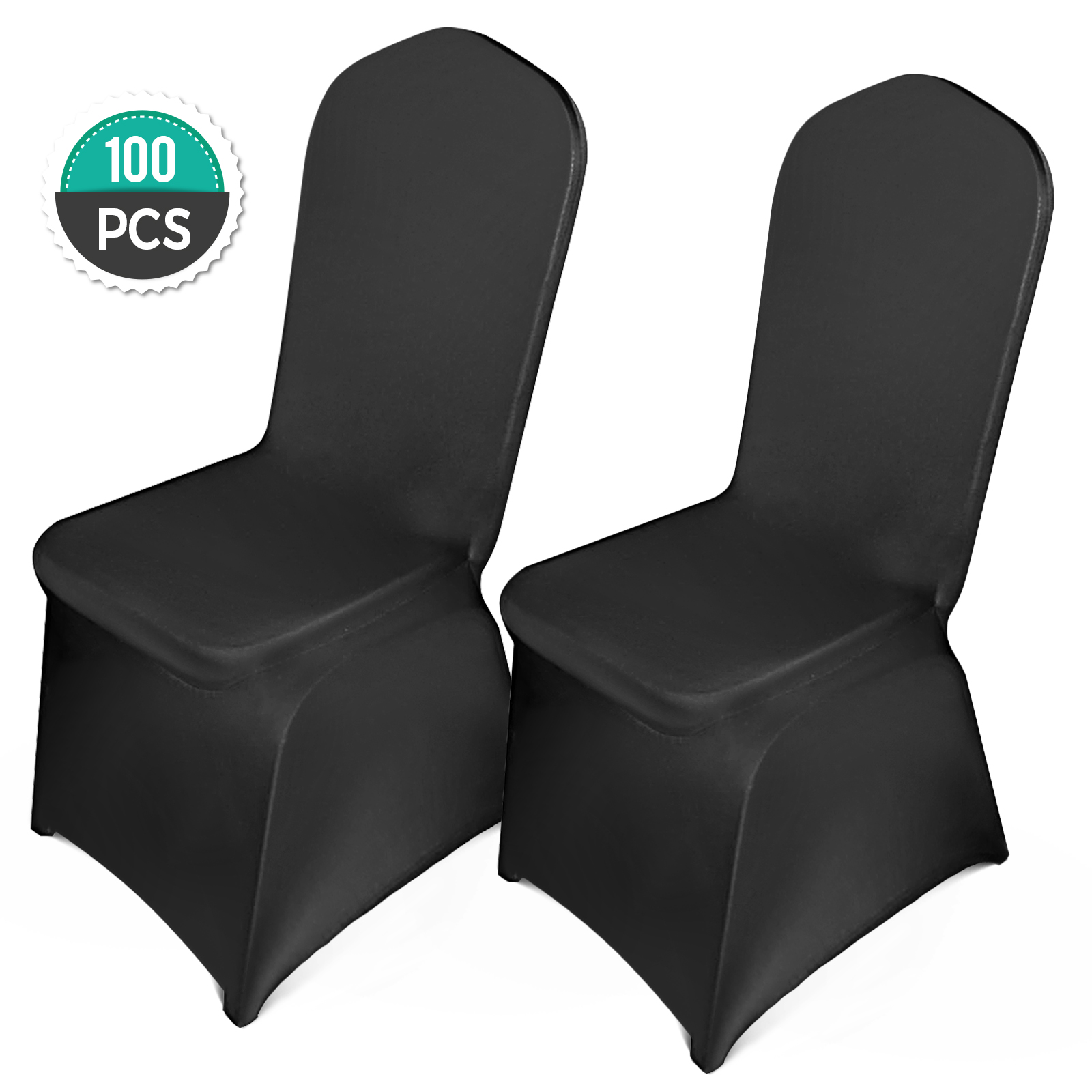 Buy Black Premium Milan Ruched Spandex Banquet Chair Covers
