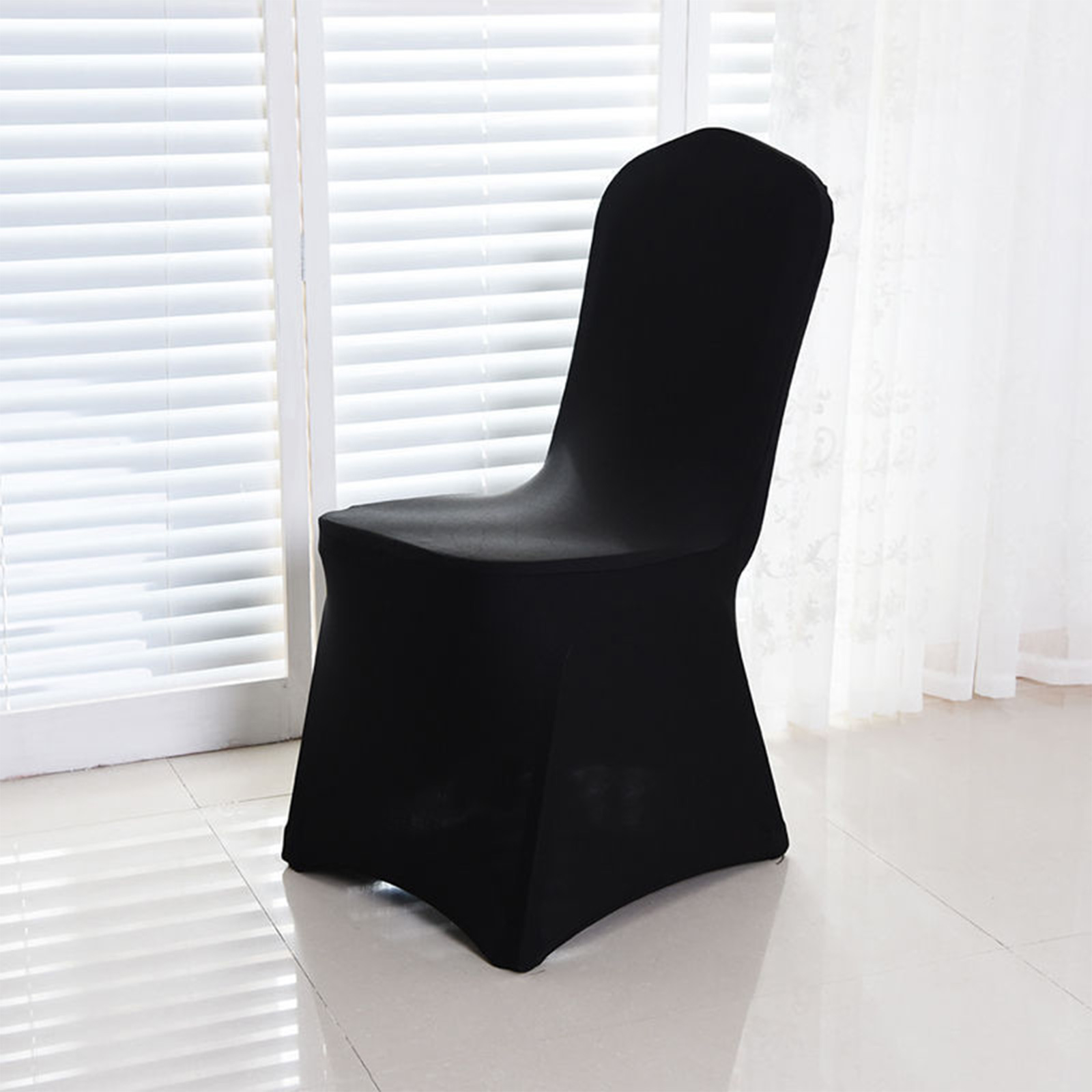 Fitted Lycra Chair Cover - Black — Got It Covered, Wedding, Events, Hire